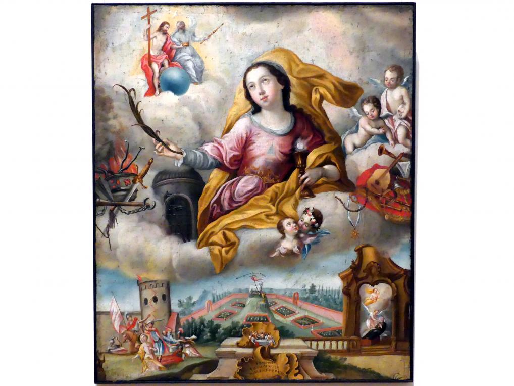 Heilige Barbara, New York, Metropolitan Museum of Art (Met), Saal 757, Letztes Viertel 18. Jhd.