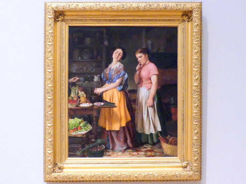 Lilly Martin Spencer (1851–1854), Junge Frau: Erster Eintopf, New York, Metropolitan Museum of Art (Met), Saal 758, 1854