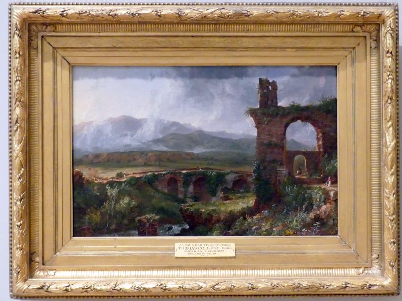 Thomas Cole (1828–1848), Ein Blick nahe bei Tivoli (Morgen), New York, Metropolitan Museum of Art (Met), Saal 759, 1832