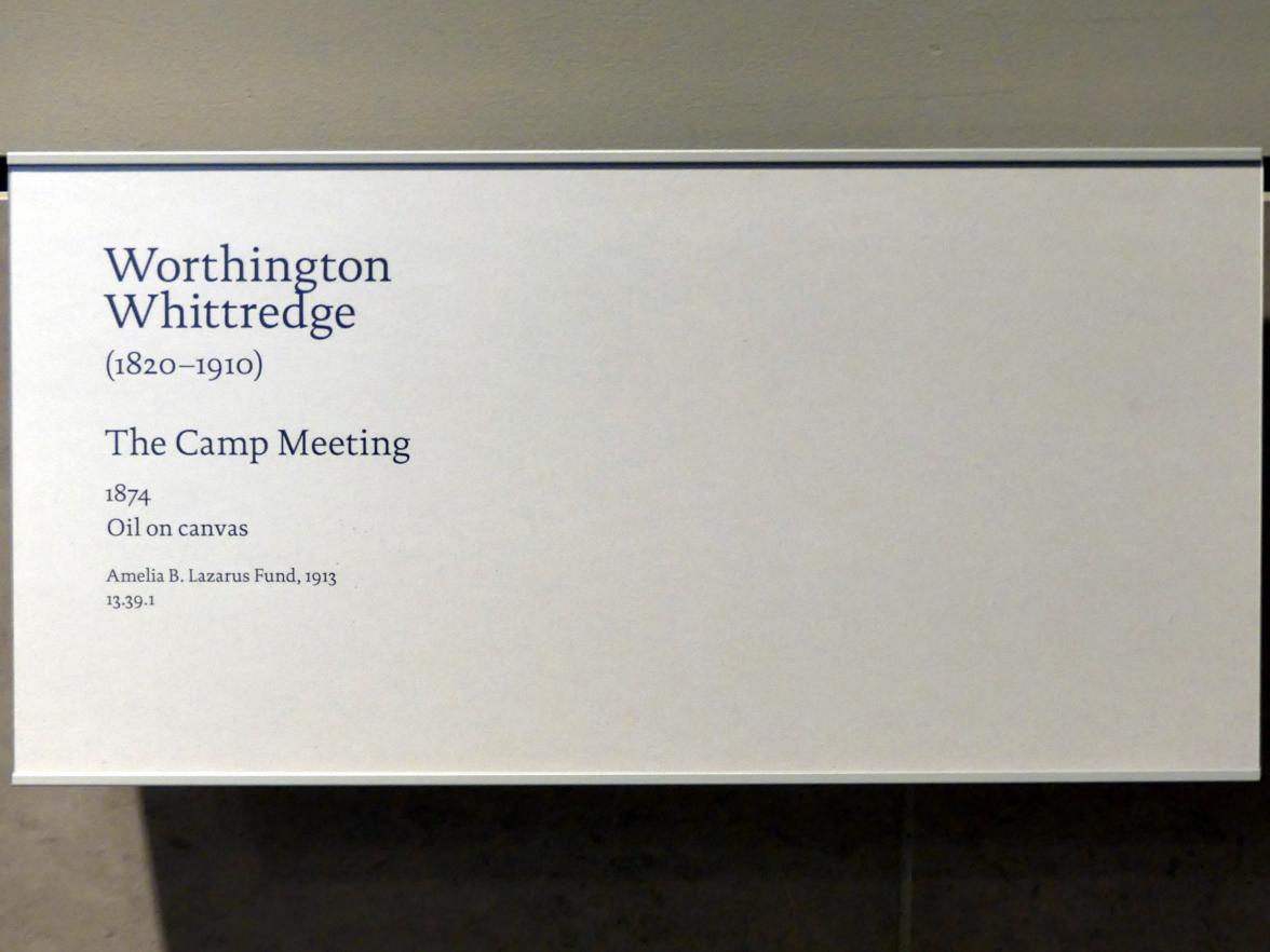 Worthington Whittredge: Das Camp Meeting, 1874, Bild 2/2