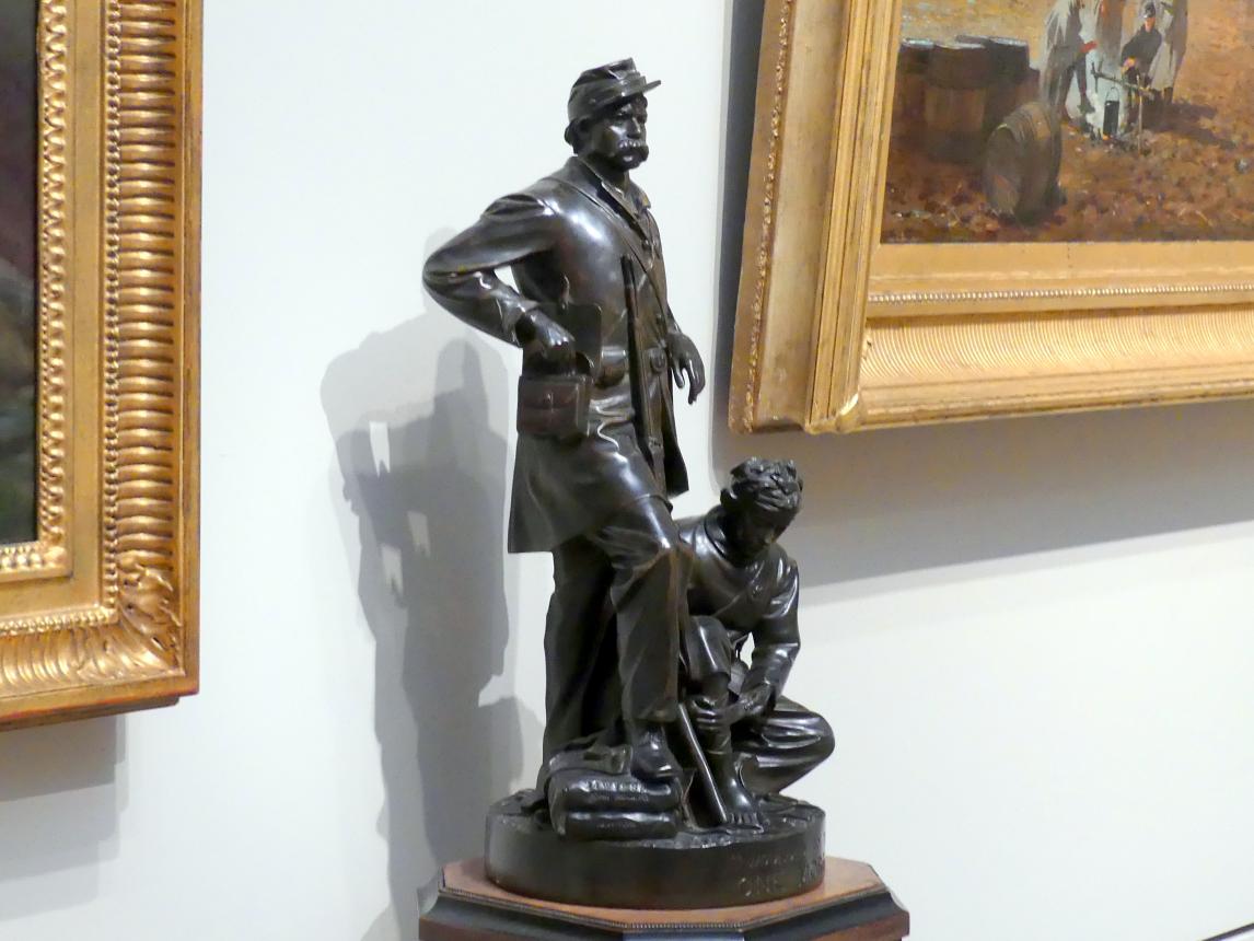 John Rogers (1864), Nach hinten verwundet / Noch ein Schuss, New York, Metropolitan Museum of Art (Met), Saal 762, 1864, Bild 3/4