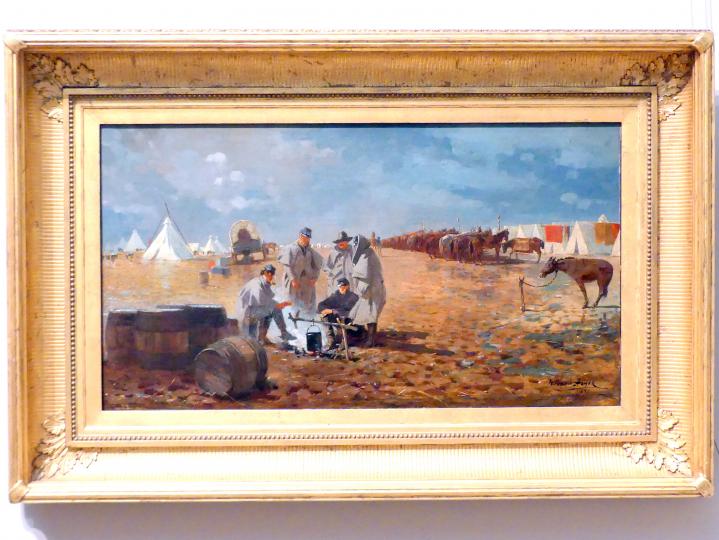Winslow Homer (1864–1907): Regentag im Camp, 1871