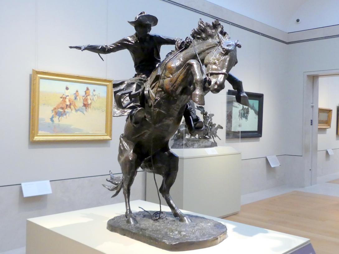 Frederic Remington (1895–1907), Der Bronco Buster, New York, Metropolitan Museum of Art (Met), Saal 765, 1895