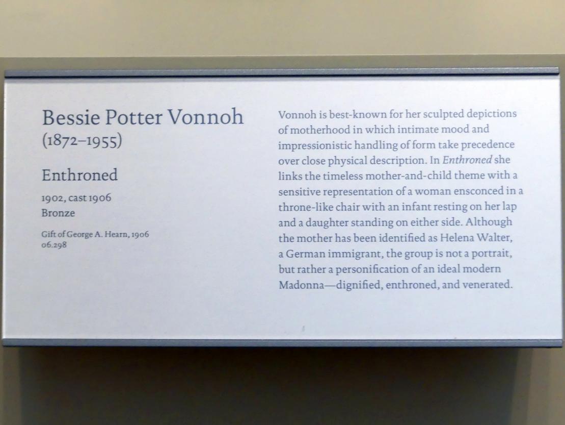 Bessie Potter Vonnoh (1897–1902): Gethront, 1902, Bild 4/4