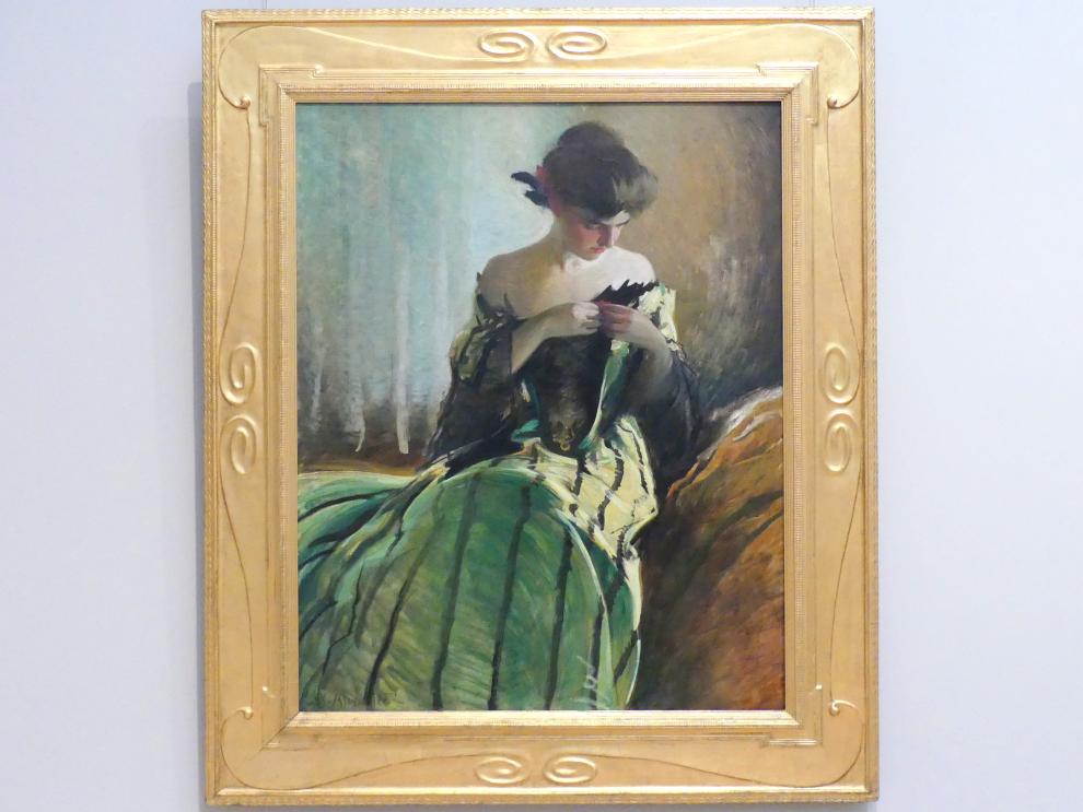 John White Alexander (1895–1907), Studie in Schwarz und Grün, New York, Metropolitan Museum of Art (Met), Saal 768, nach 1906