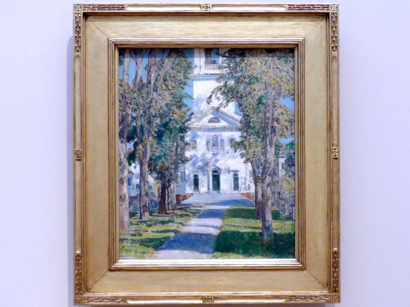 Childe Hassam (1890–1918), Die Kirche in Gloucester, New York, Metropolitan Museum of Art (Met), Saal 769, 1918