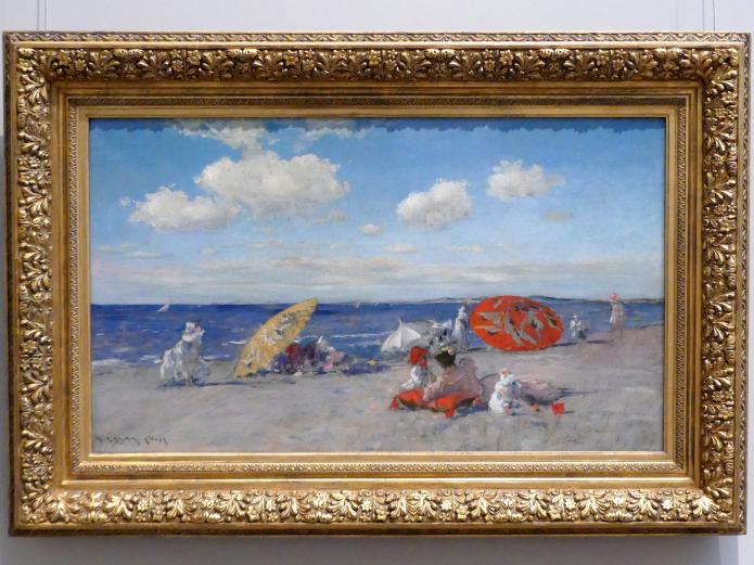 William Merritt Chase (1872–1896), Am Strand, New York, Metropolitan Museum of Art (Met), Saal 769, um 1892, Bild 1/2
