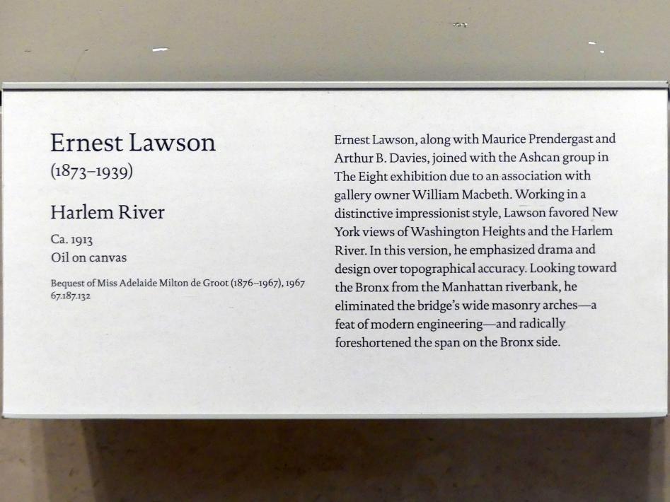 Ernest Lawson: Harlem River, um 1913, Bild 2/2