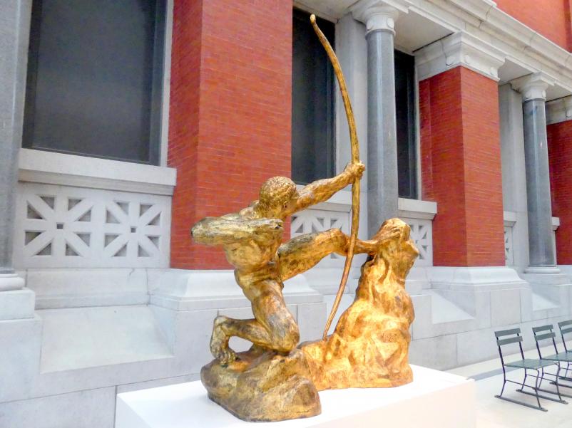 Antoine Bourdelle (Émile-Antoine Bourdelle) (1900–1909), Herkules der Bogenschütze, New York, Metropolitan Museum of Art (Met), Saal 548, 1909, Bild 2/4