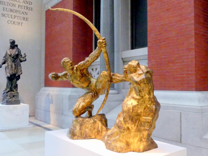 Antoine Bourdelle (Émile-Antoine Bourdelle) (1900–1909), Herkules der Bogenschütze, New York, Metropolitan Museum of Art (Met), Saal 548, 1909, Bild 3/4