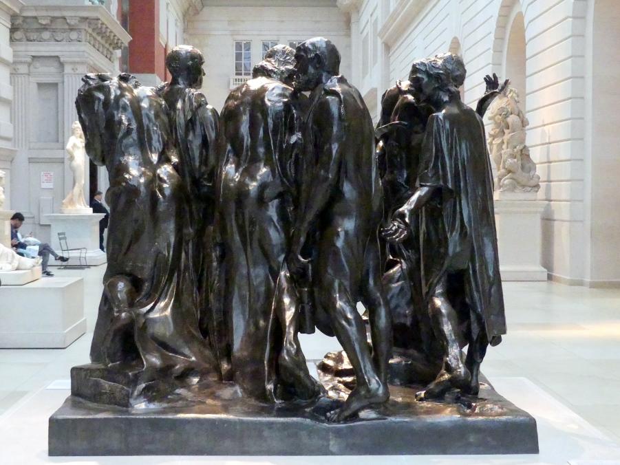 Auguste Rodin (1863–1917), Die Bürger von Calais, New York, Metropolitan Museum of Art (Met), Saal 548, 1884–1895, Bild 4/8