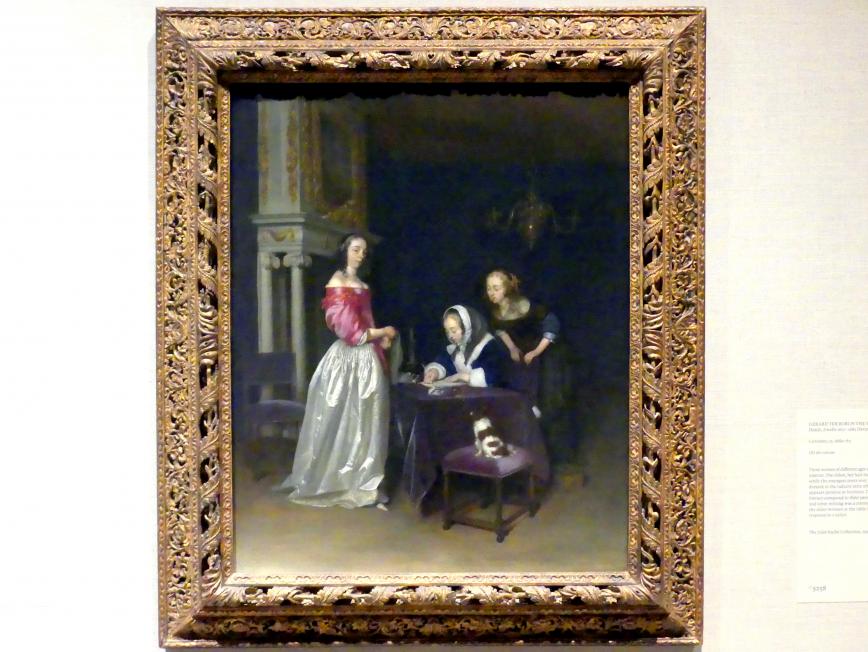 Gerard ter Borch (1635–1675), Die Neugier, New York, Metropolitan Museum of Art (Met), Saal 964, um 1660–1662