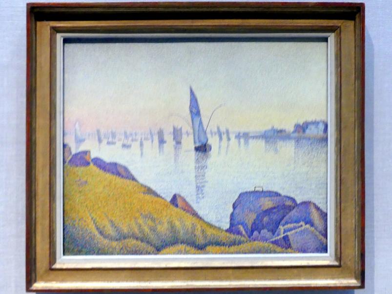 Paul Signac (1883–1933), Abendstille, Concarneau, Opus 220 (Allegro Maestoso), New York, Metropolitan Museum of Art (Met), Saal 962, 1891