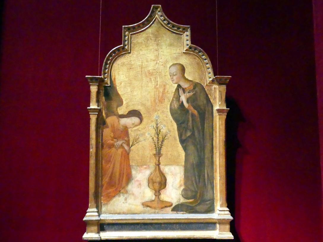 Stefano di Giovanni di Consolo (Sassetta) (1432–1444), Die Verkündigung, New York, Metropolitan Museum of Art (Met), Saal 956, um 1435