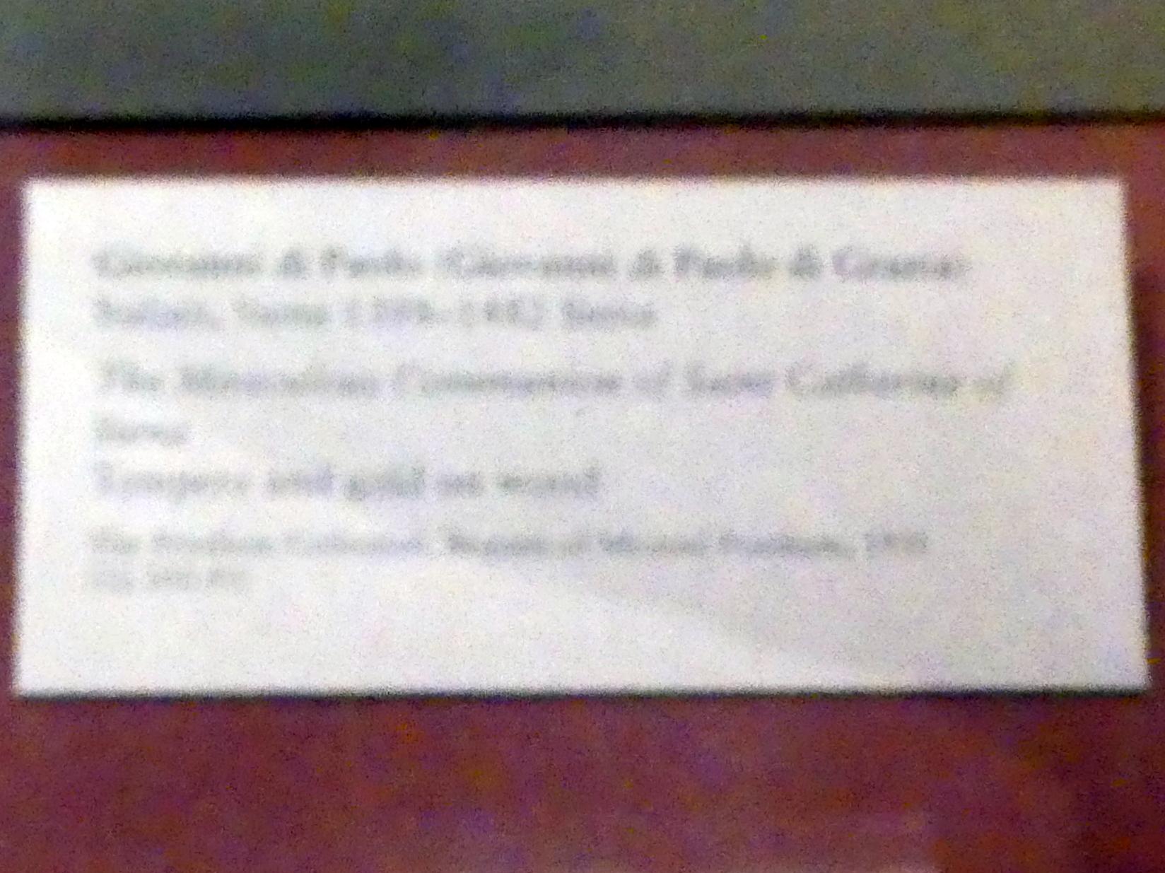 Giovanni di Paolo (1435–1475), Die wundersame Kommunion der Heiligen Katharina von Siena, New York, Metropolitan Museum of Art (Met), Saal 956, Undatiert, Bild 2/2
