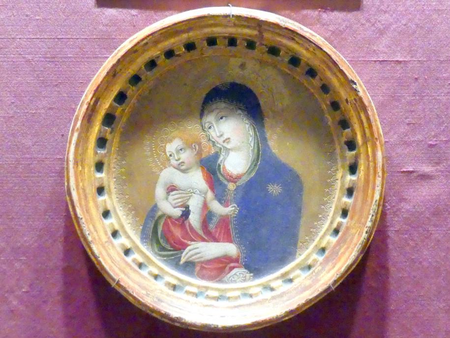 Sano di Pietro (1437–1467), Maria mit Kind, New York, Metropolitan Museum of Art (Met), Saal 956, Mitte 15. Jhd.