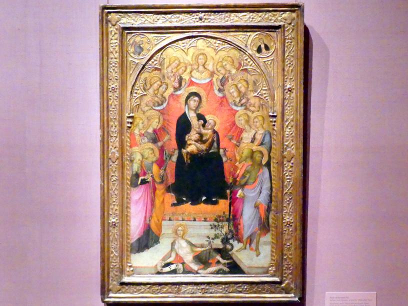 Paolo di Giovanni Fei (1375–1405), Thronende Maria mit Kind, New York, Metropolitan Museum of Art (Met), Saal 952, 1385–1390