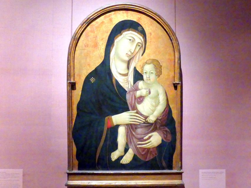 Ugolino di Nerio (1305–1332), Maria mit Kind, New York, Metropolitan Museum of Art (Met), Saal 952, um 1325