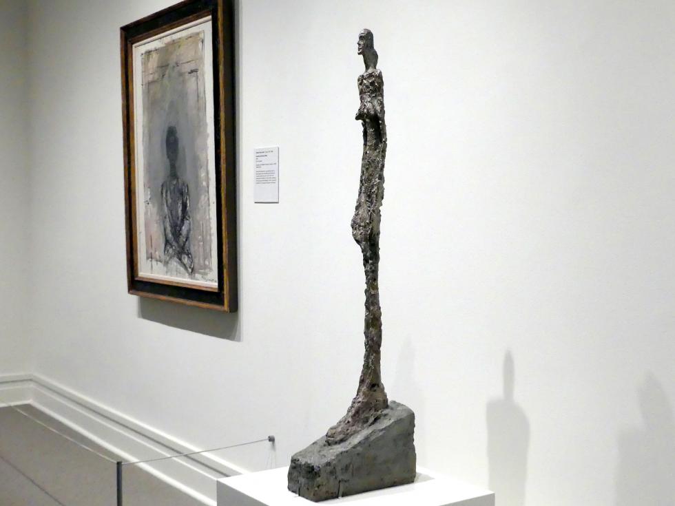 Alberto Giacometti (1914–1965), Frau aus Venedig II, New York, Metropolitan Museum of Art (Met), Saal 907, 1956, Bild 2/5