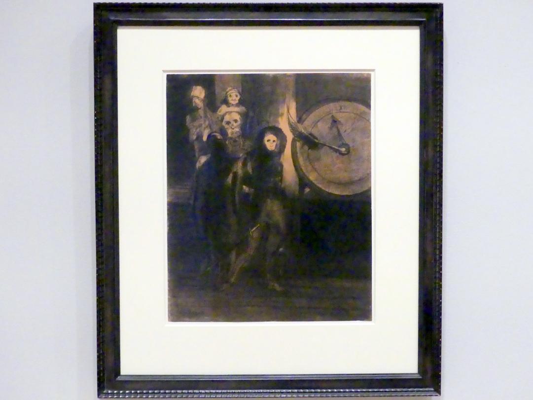 Odilon Redon (1875–1914), Die Maske des Roten Todes, New York, Museum of Modern Art (MoMA), Saal 501, 1883, Bild 1/2