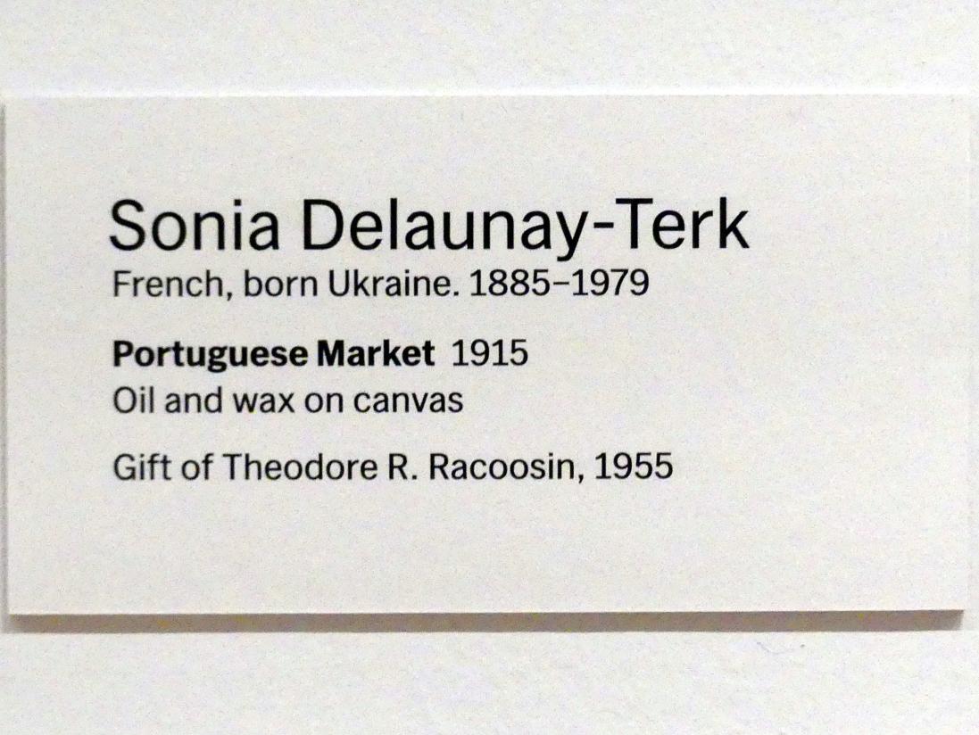 Sonia Delaunay-Terk (1913–1938), Portugiesischer Markt, New York, Museum of Modern Art (MoMA), Saal 505, 1915, Bild 2/2