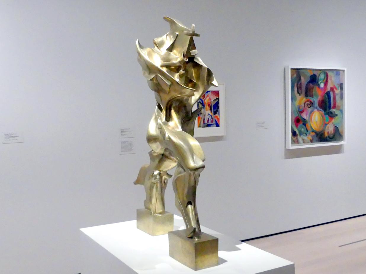 Umberto Boccioni (1910–1914), Einzigartige Formen der Kontinuität im Raum, New York, Museum of Modern Art (MoMA), Saal 505, 1913, Bild 2/5