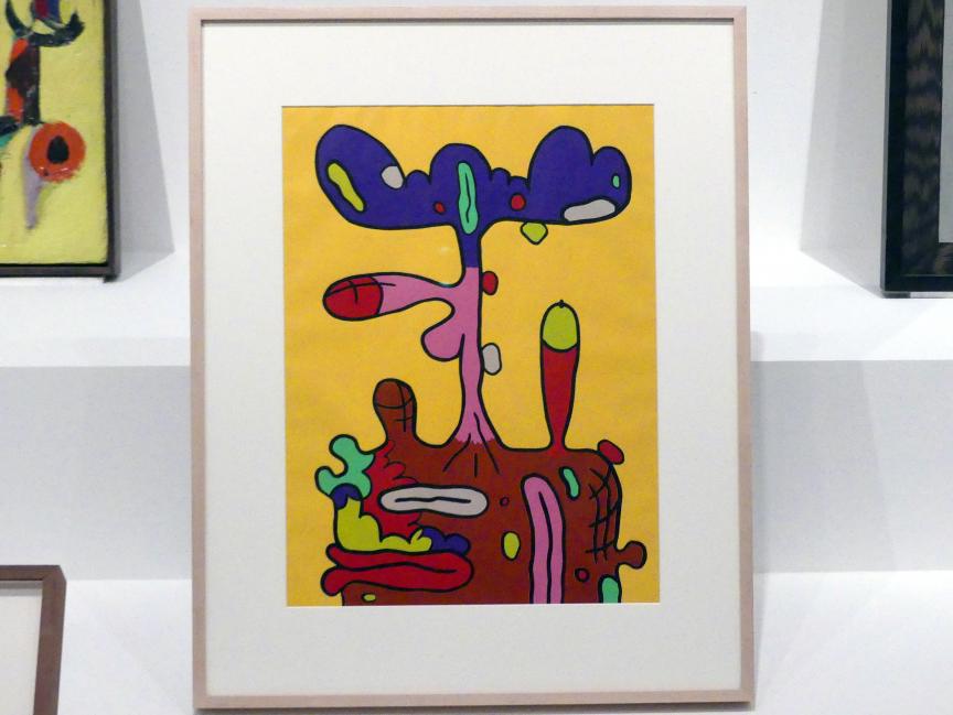 Carroll Dunham (1989–1993), Neun-Farben-Reduktionsdruck, New York, Museum of Modern Art (MoMA), Saal 516, 1993