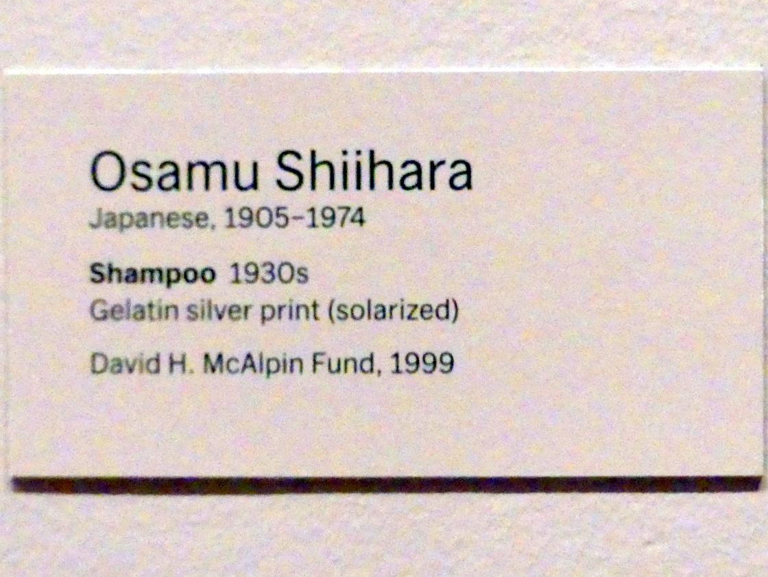 Osamu Shiihara (1935), Shampoo, New York, Museum of Modern Art (MoMA), Saal 517, um 1930–1940, Bild 2/2