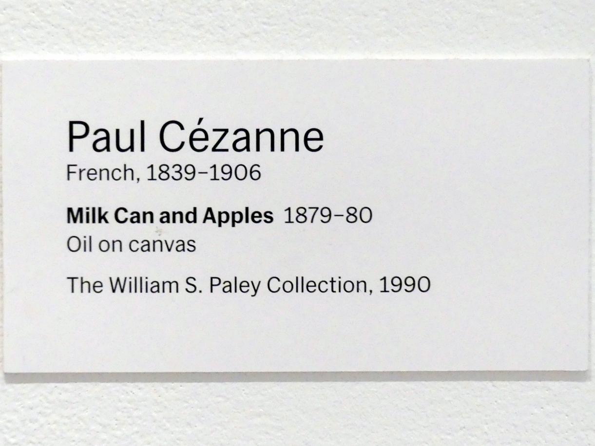 Paul Cézanne (1866–1906), Milchkanne und Äpfel, New York, Museum of Modern Art (MoMA), Saal 518, 1879–1880, Bild 2/2