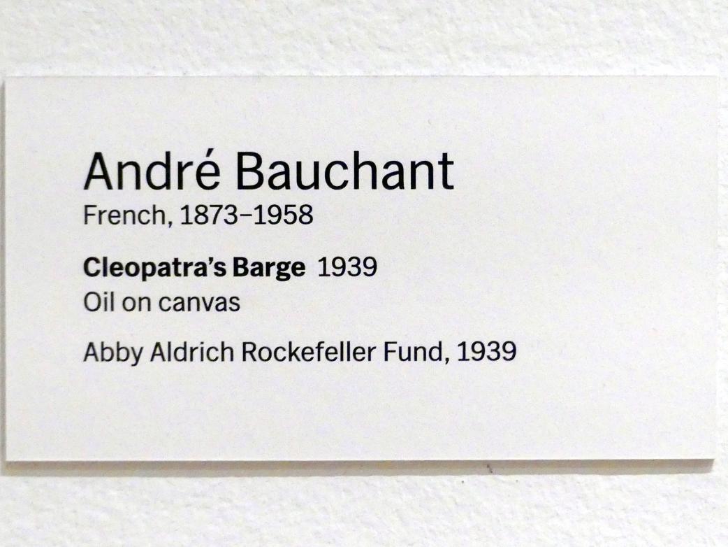 André Bauchant (1939), Cleopatras Lastkahn, New York, Museum of Modern Art (MoMA), Saal 521, 1939, Bild 2/2