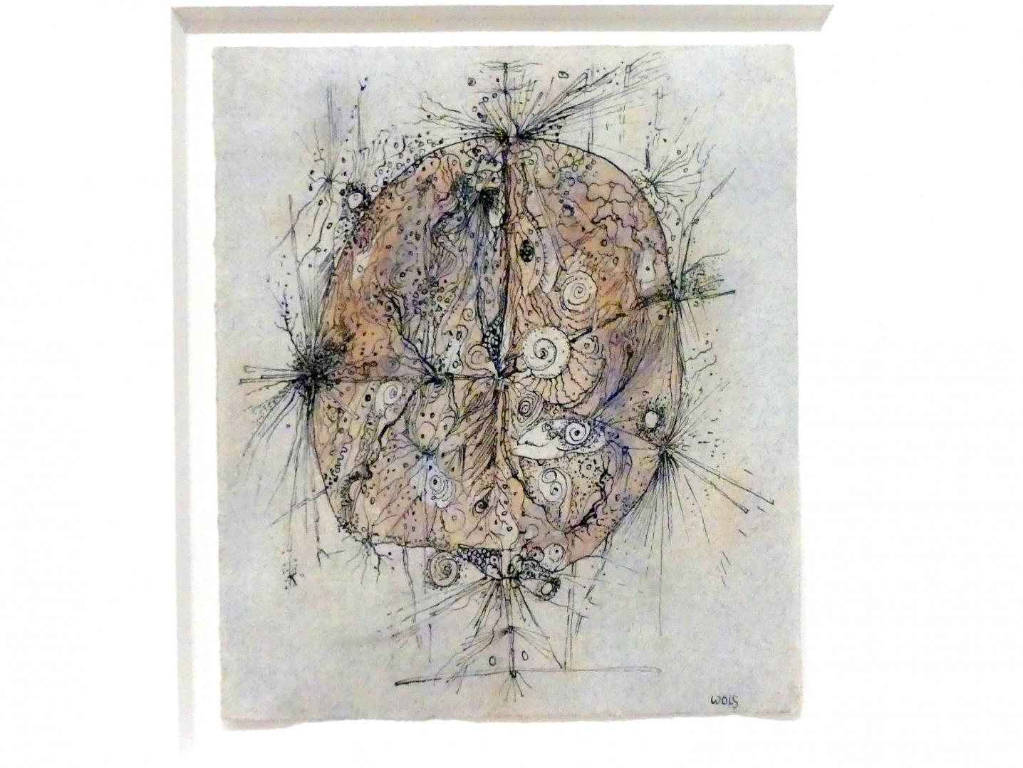 Wols ( Alfred Otto Wolfgang Schulze) (1940–1951), Mollusken, New York, Museum of Modern Art (MoMA), Saal 401, 1944, Bild 2/3