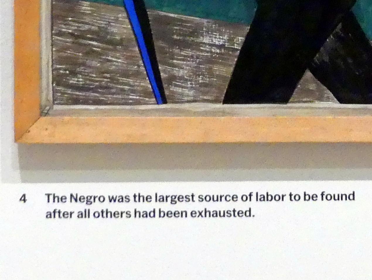 Jacob Lawrence (1940), Aus der Serie Migration, #4, New York, Museum of Modern Art (MoMA), Saal 402, 1940–1941, Bild 2/3