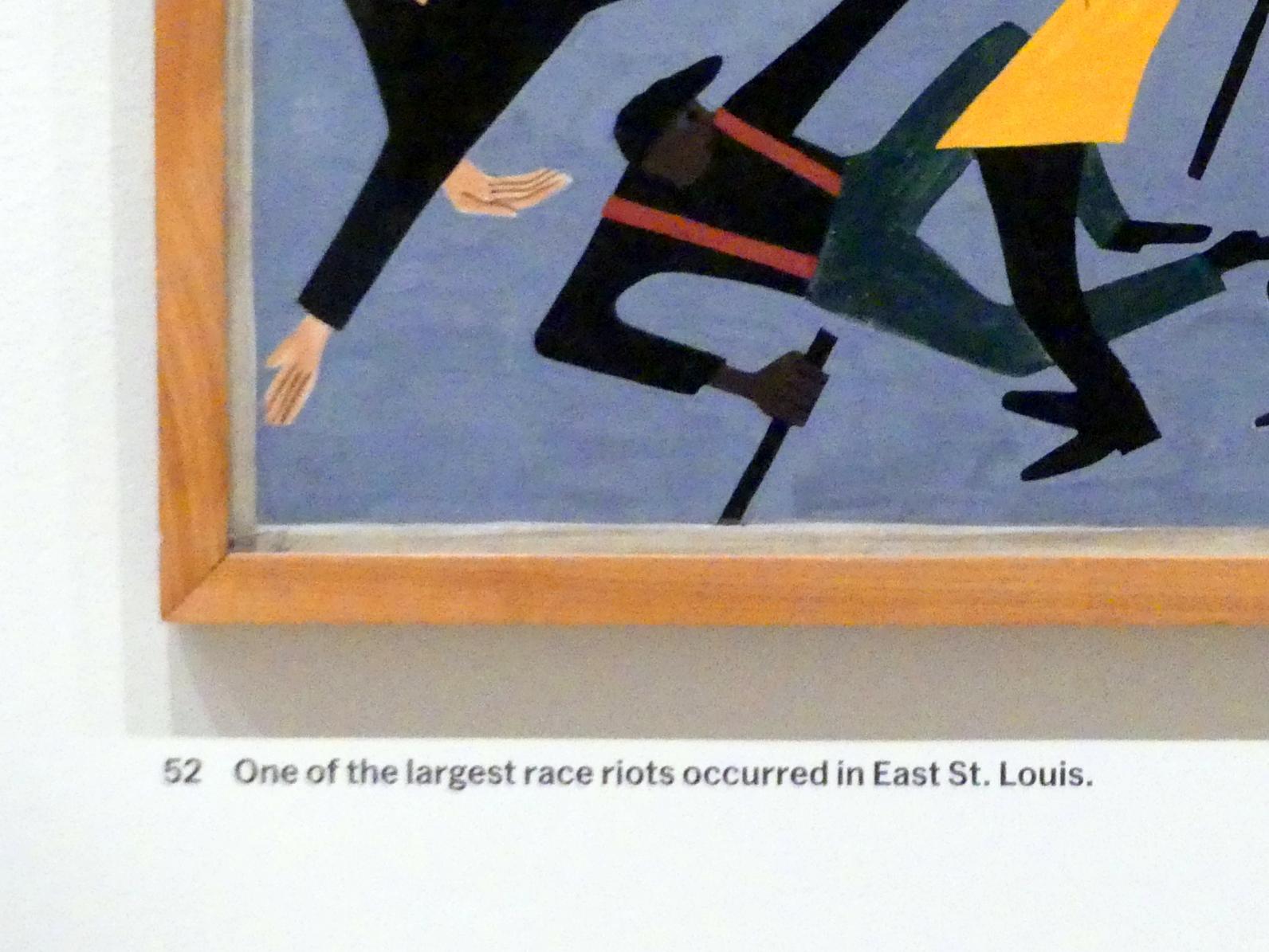Jacob Lawrence (1940), Aus der Serie Migration, #52, New York, Museum of Modern Art (MoMA), Saal 402, 1940–1941, Bild 2/3