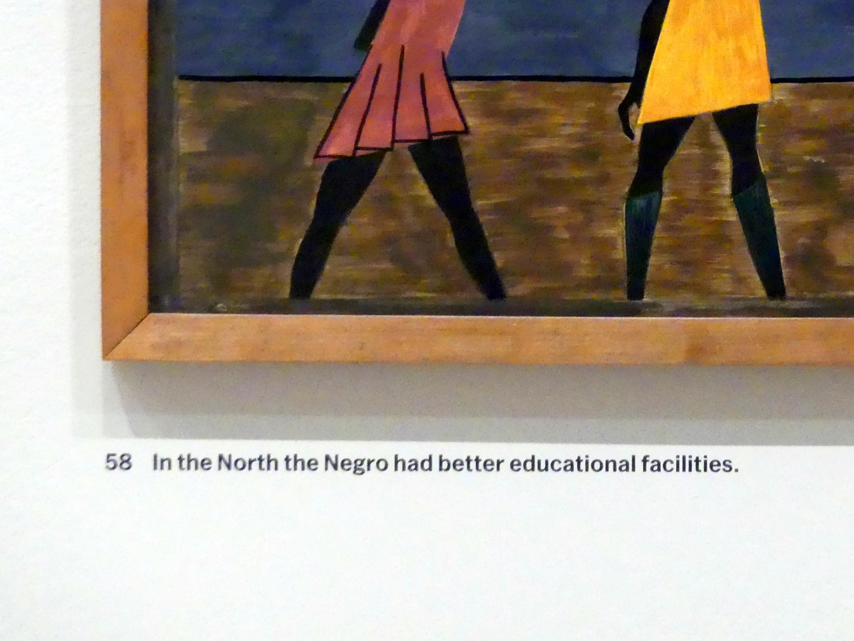 Jacob Lawrence (1940), Aus der Serie Migration, #58, New York, Museum of Modern Art (MoMA), Saal 402, 1940–1941, Bild 2/3