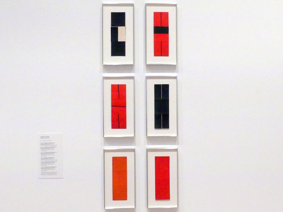 Lygia Clark (1957–1966), Studie für modulierte Oberfläche Nr. 3, New York, Museum of Modern Art (MoMA), Saal 417, 1957, Bild 2/3