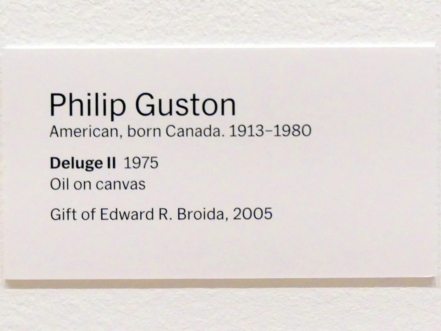 Philip Guston (1968–1975), Sintflut II, New York, Museum of Modern Art (MoMA), Saal 420, 1975, Bild 2/2