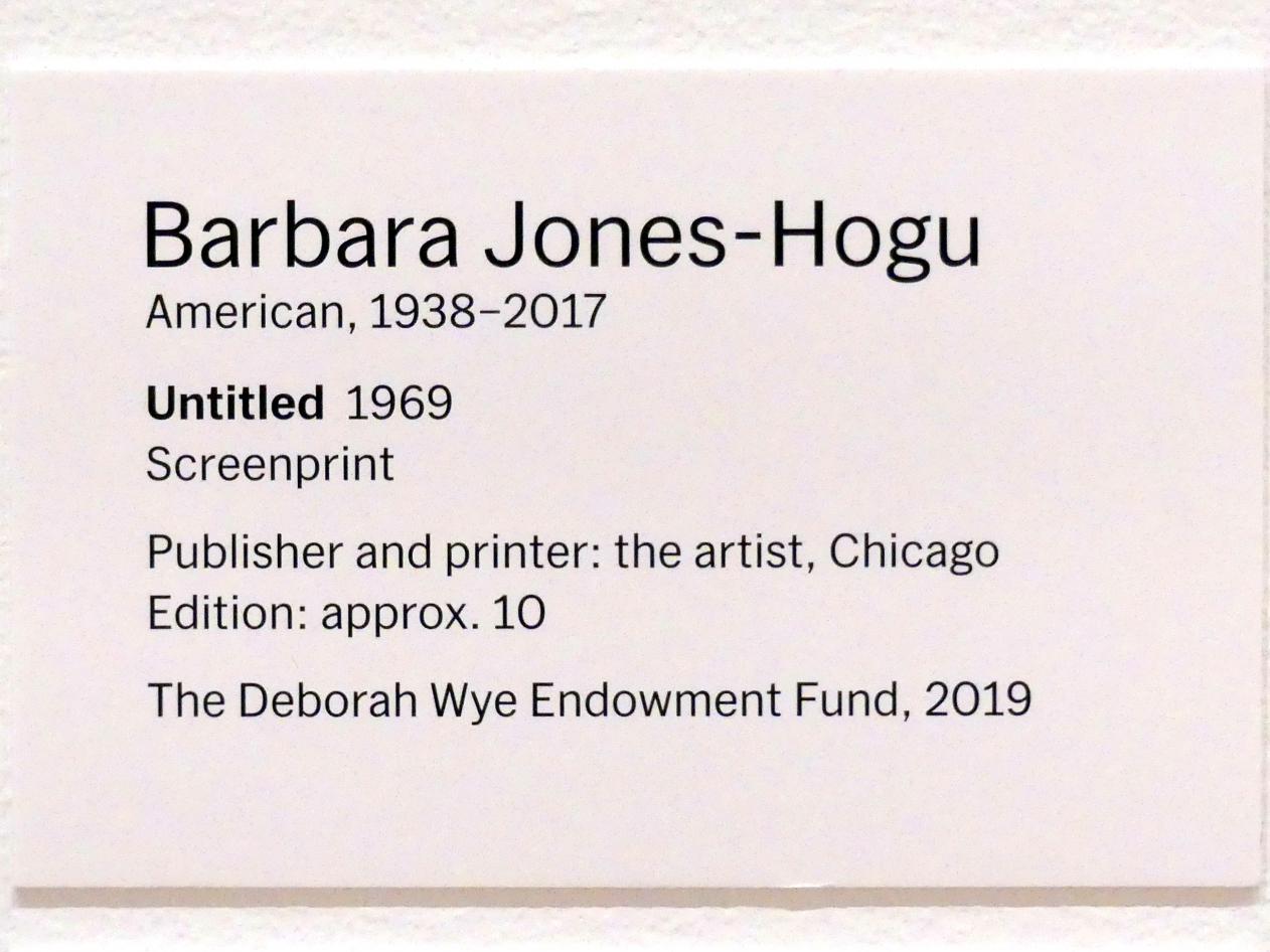 Barbara Jones-Hogu (1969–1970), Ohne Titel, New York, Museum of Modern Art (MoMA), Saal 420, 1969, Bild 2/2