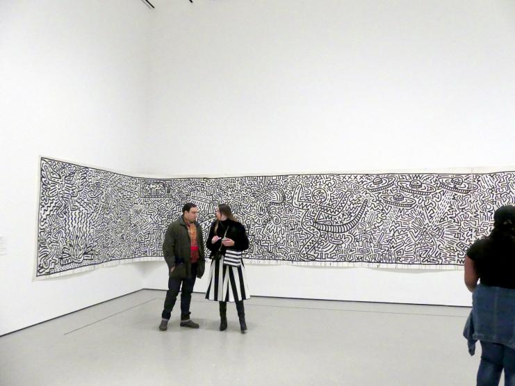 Keith Haring (1981–1989), Ohne Titel, New York, Museum of Modern Art (MoMA), Saal 215, 1982, Bild 2/5