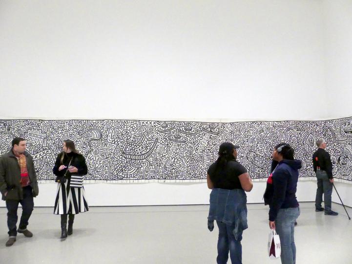 Keith Haring (1981–1989), Ohne Titel, New York, Museum of Modern Art (MoMA), Saal 215, 1982, Bild 3/5