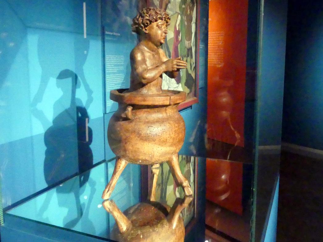 Veit Stoß (1495–1524), Hl. Veit im Ölkessel, Nürnberg, Germanisches Nationalmuseum, Helden, Märtyrer, Heilige, um 1520, Bild 2/4