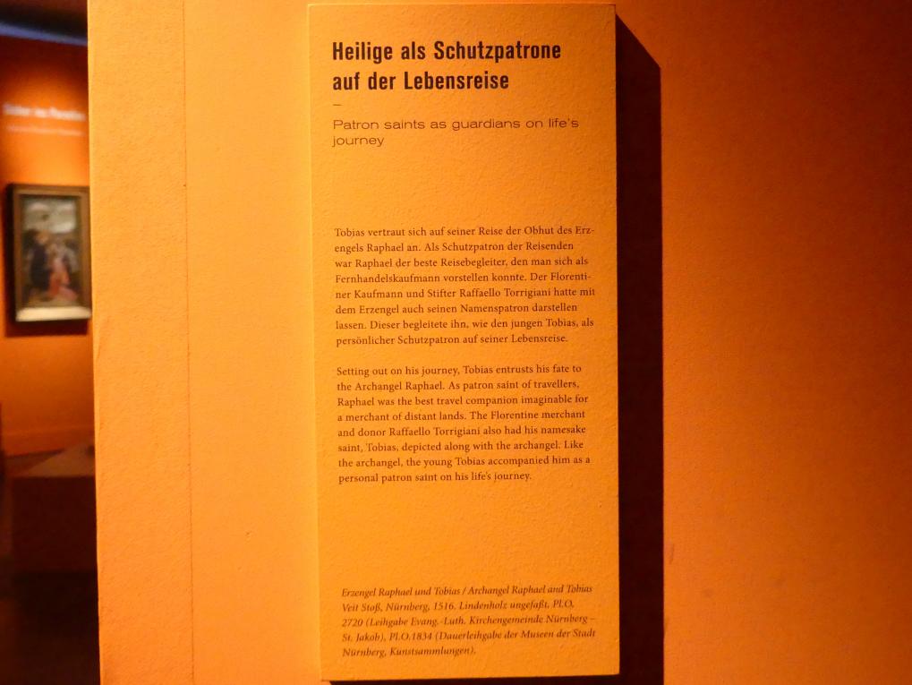 Veit Stoß (1495–1524), Erzengel Raphael und Tobias, Nürnberg, Germanisches Nationalmuseum, Helden, Märtyrer, Heilige, 1516, Bild 2/2
