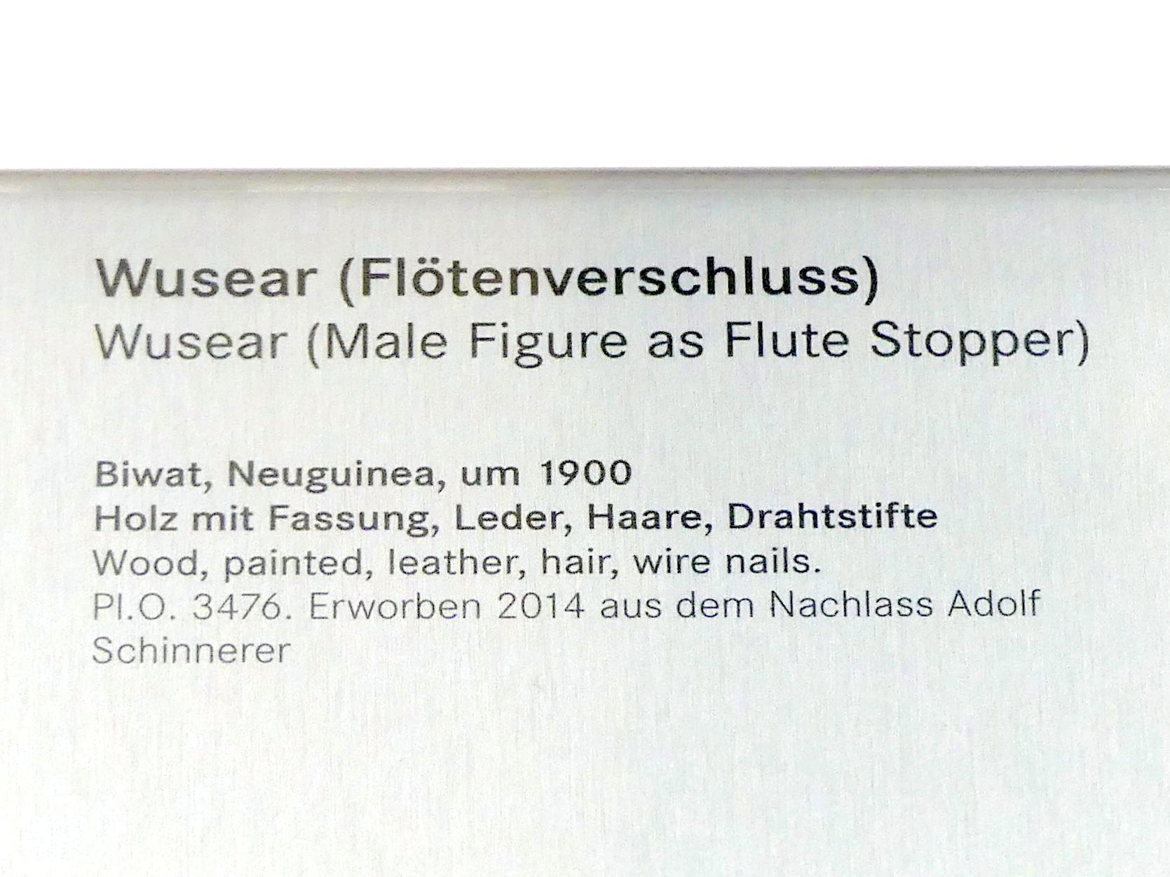 Wusear (Flötenverschluss), Nürnberg, Germanisches Nationalmuseum, Saal 211, um 1900, Bild 3/3