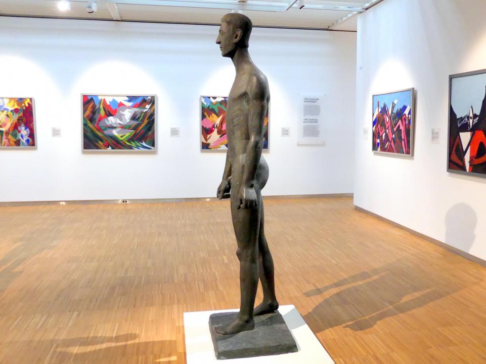 Gerhard Marcks (1932–1975), Schreitender Jüngling, Nürnberg, Germanisches Nationalmuseum, Saal 222, 1960, Bild 3/6