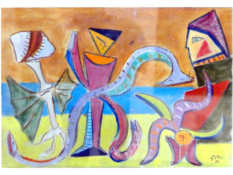 Werner Gilles (1928–1949), Laokoon, Nürnberg, Germanisches Nationalmuseum, Saal 222, 1948, Bild 2/3