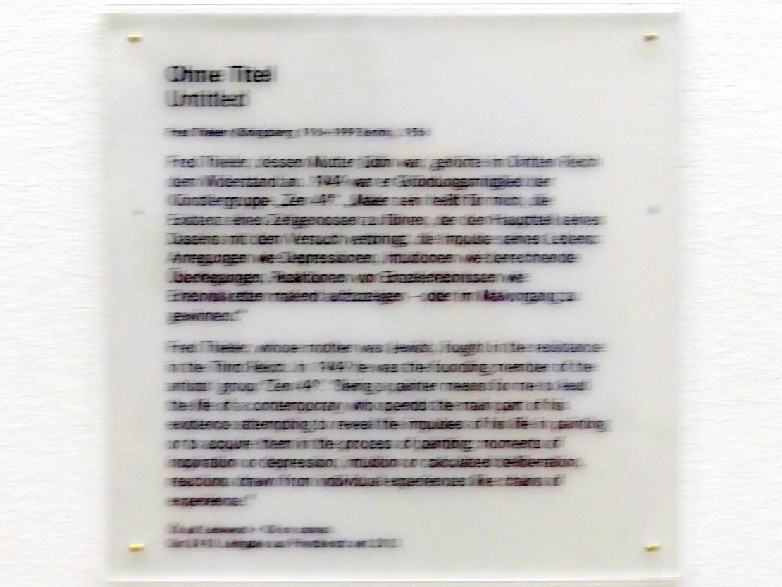 Fred Thieler (1956–1964), Ohne Titel, Nürnberg, Germanisches Nationalmuseum, Saal 231, Undatiert, Bild 2/2