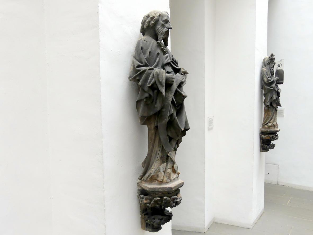 Prophet Jesaja, Nürnberg, Hauptmarkt, jetzt Nürnberg, Germanisches Nationalmuseum, Saal 30, um 1385–1392, Bild 3/5