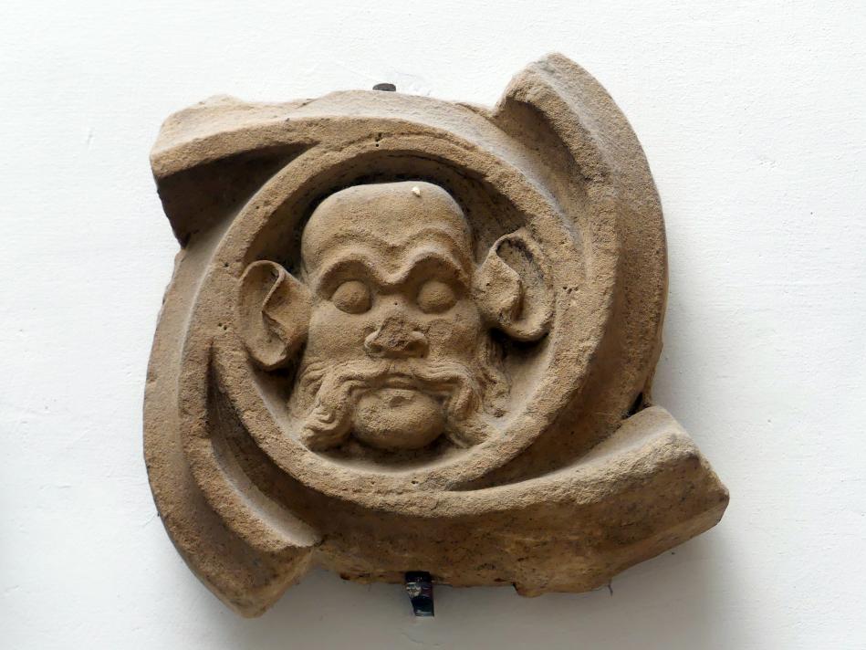 Vier Maßwerkmedaillons, Nürnberg, Stadtpfarrkirche Zu Unserer lieben Frau (Frauenkirche), jetzt Nürnberg, Germanisches Nationalmuseum, Saal 30, um 1360, Bild 4/6