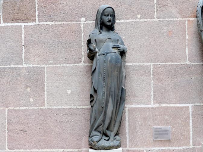 Verkündigung an Maria, Nürnberg, Stadtpfarrkirche Zu Unserer lieben Frau (Frauenkirche), jetzt Nürnberg, Germanisches Nationalmuseum, Saal 30, um 1360, Bild 2/6