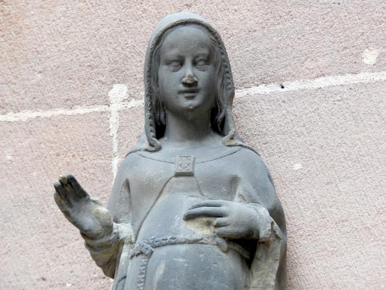 Verkündigung an Maria, Nürnberg, Stadtpfarrkirche Zu Unserer lieben Frau (Frauenkirche), jetzt Nürnberg, Germanisches Nationalmuseum, Saal 30, um 1360, Bild 4/6
