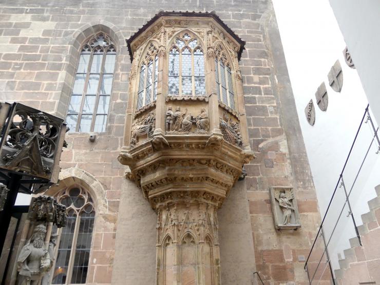 Chörlein des Sebalder Pfarrhofs, Nürnberg, Kirche St. Sebald, jetzt Nürnberg, Germanisches Nationalmuseum, Saal 30, um 1370, Bild 2/6